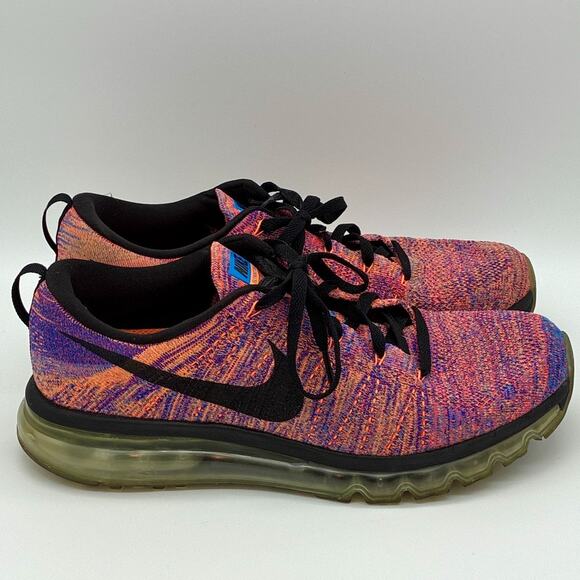 Nike Shoes Mens 11.5 Multicolor Flyknit Air Max Sneakers Preppy Gym Streetwear main image 4